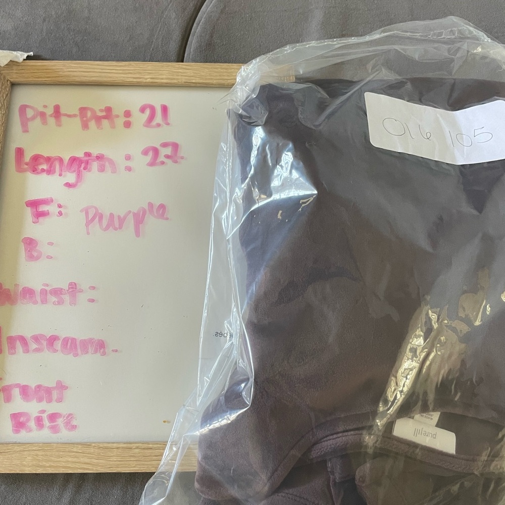 Pure Jill Purple Velour Long Sleeve Sweater - Picture 6 of 6